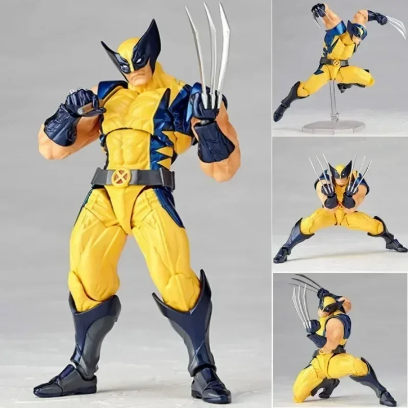 kf S051704d875d146b8bc15b49e1dcb4224s Disney Marvel Yamaguchi No 005 Wolverine Superhero Collectible Toy X Men Wolverine Action Figure Figure Toy - Amazing Yamaguchi Store