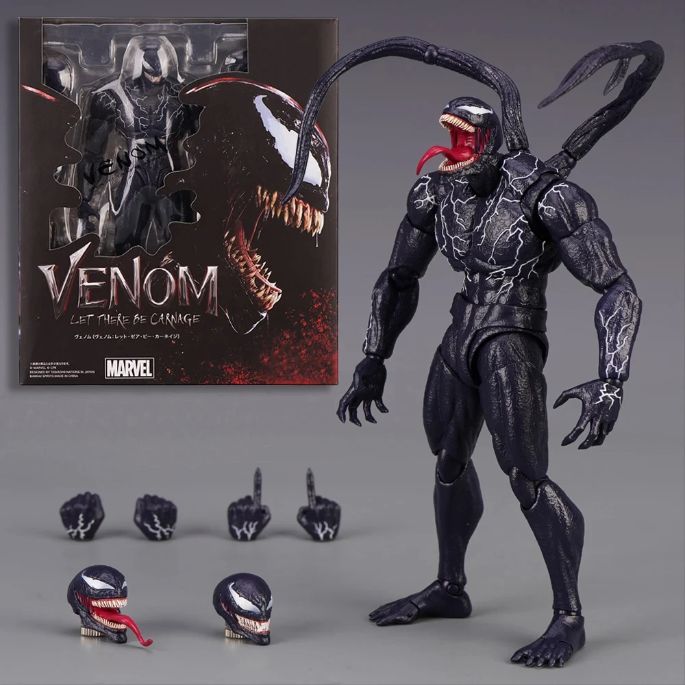 kf S3a869fc852164d86a61dfd94fded20cff AMAZING YAMAGUCHI Venom Carnage Spider Man legends Action Figure Joint Movable Face Statue Model Doll Collectible - Amazing Yamaguchi Store