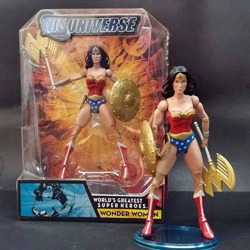 kf S54f62836c5be4cb1a658138ae2538d237 Marvel animation peripheral new Wonder Woman with weapon base accessories joints movable creative doll hand model - Amazing Yamaguchi Store