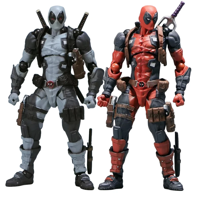 kf S91947a95fc1d4c0cb9b385554f114d3dC AMAZING YAMAGUCHI Deadpool 2 0 Grey Action Figure Mutants Joint Movable KAIYODO Wade SHF Model Movie - Amazing Yamaguchi Store