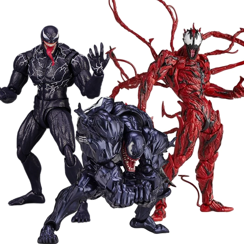 kf Sa6f98de4044b42498f44d48c8849a172u AMAZING YAMAGUCHI Venom Carnage Spider Man legends Action Figure Joint Movable Face Statue Model Doll Collectible - Amazing Yamaguchi Store