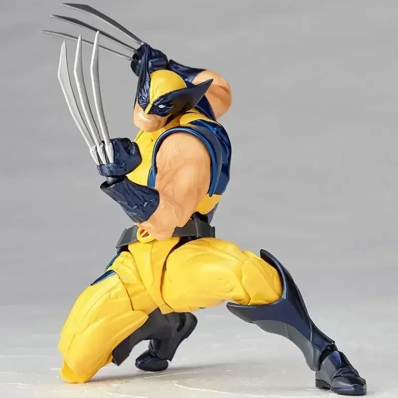 kf Sdbdc837bc3024a278221690512b06938E Disney Marvel Yamaguchi No 005 Wolverine Superhero Collectible Toy X Men Wolverine Action Figure Figure Toy - Amazing Yamaguchi Store